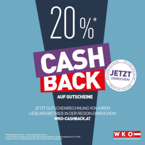 Gutschein WKO, Cash back Aktion 2021